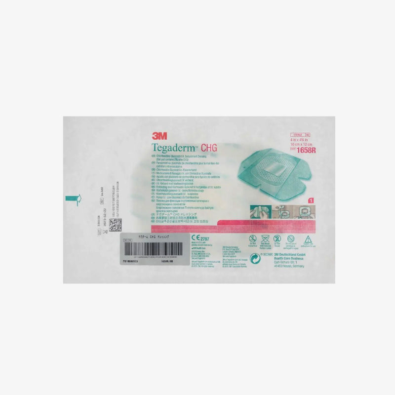 Solventum 3M Apósito Tegaderm CHG De 10 cm x 12 cm