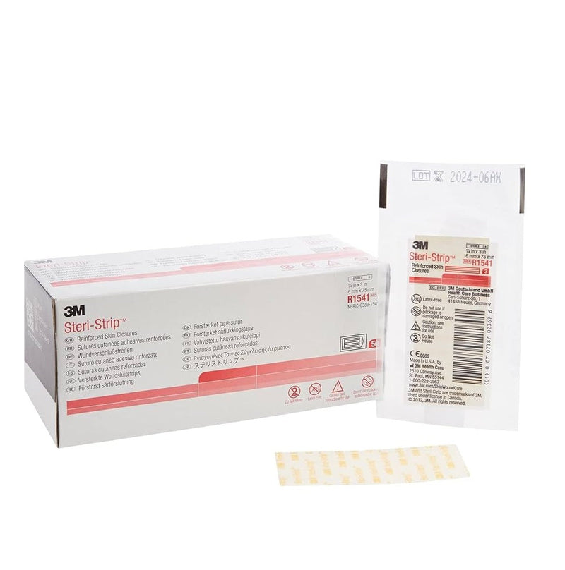 Solventum Tiras Elásticas de Cierre Cutáneo Steri-Strip De 1/4" x 3"