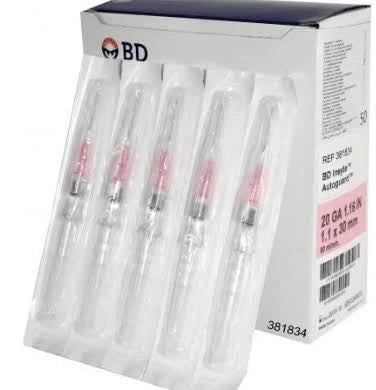 BD Cáteter Periférico Corto Insyte De 20 GA x 1.16 in
