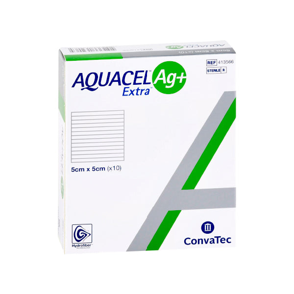 Aquacel Ag+ Extra Apósito de Hidrofibra de 5 X 5 CM
