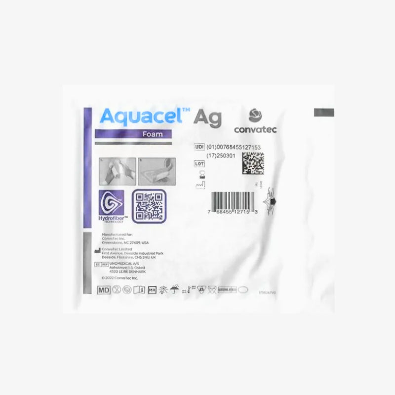 ConvaTec Apósito Aquacel Ag Foam De 12.5 CM X 12.5 CM