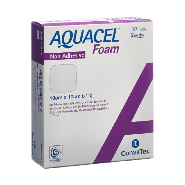 Aquacel Foam Apósito de Espuma No Adhesivo de 10 X 10 CM
