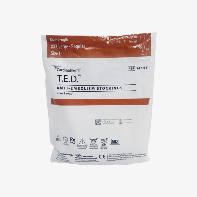 Cardinal Health Media Antitrombótica T.E.D. a la Rodilla Talla XXX Grande