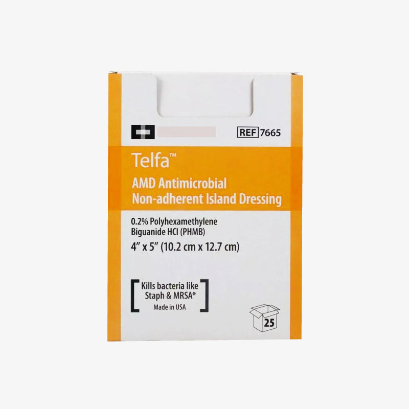 Cardinal Health Apósito Kendall Telfa AMD con PHMB De 10.2 CM X 12.7 CM