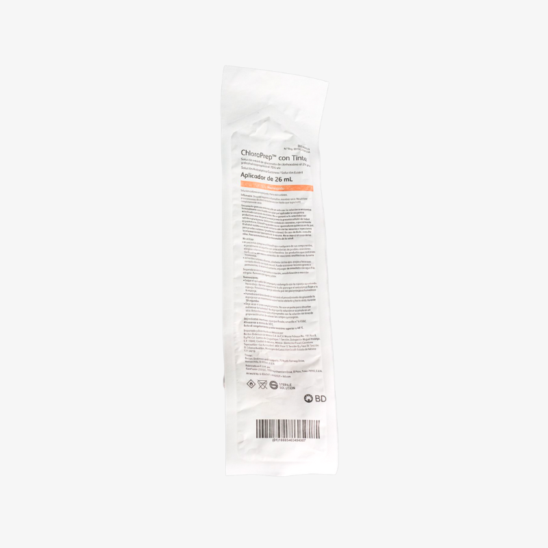 BD Antiséptico Para Asepsia ChloraPrep con Tinte y Aplicador De 10.5 ML