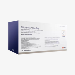 BD Antiséptico Para Asepsia ChloraPrep Clear sin Tinte y Aplicador De 3 ML