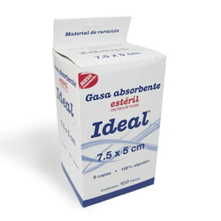 Ideal Gasa Estéril 7.5 x 5 cm