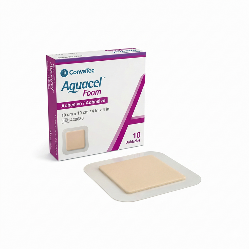 ConvaTec Apósito Adhesivo Aquacel Foam De 10 cm x 10 cm
