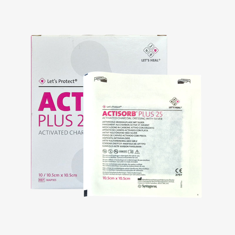 Solventum Apósito Antimicrobiano Actisorb+ 25 De 10.5 cm x 10.5 cm