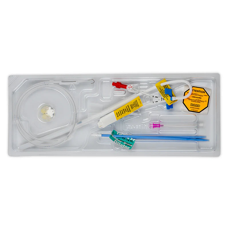 BD Cáteter para Hemodiálisis Pre Curvado de Poliuretano Niagara Cath Doble Lumen De 13.5 Fr x 15 cm