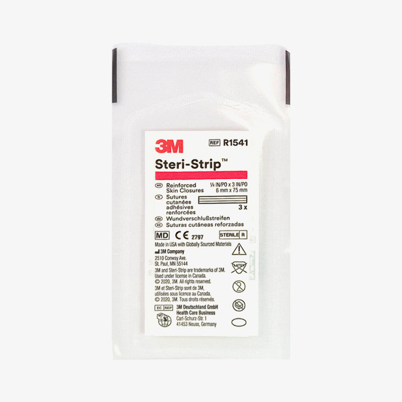 Solventum Tiras de Cierre Cutáneo Steri-Strip De 1/4" x 3"