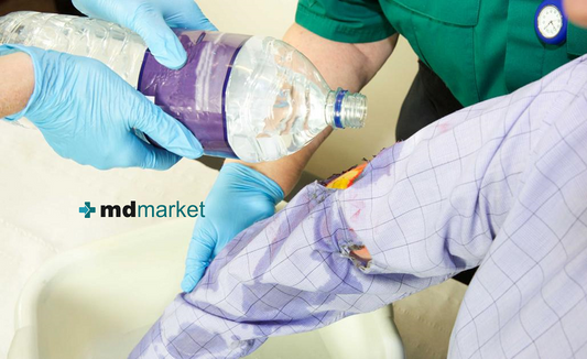Manejo de emergencia o primeros auxilios para quemaduras no complejas: Mdmarket