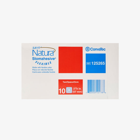 ConvaTec Barrera Plana Flexible Sur-Fit Natura con Aro De 57 MM
