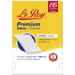 Le Roy Premium Gasa Estéril 10 x 10 cm