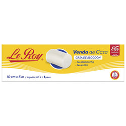 Le Roy Venda de Gasa 10 cm x 5 m