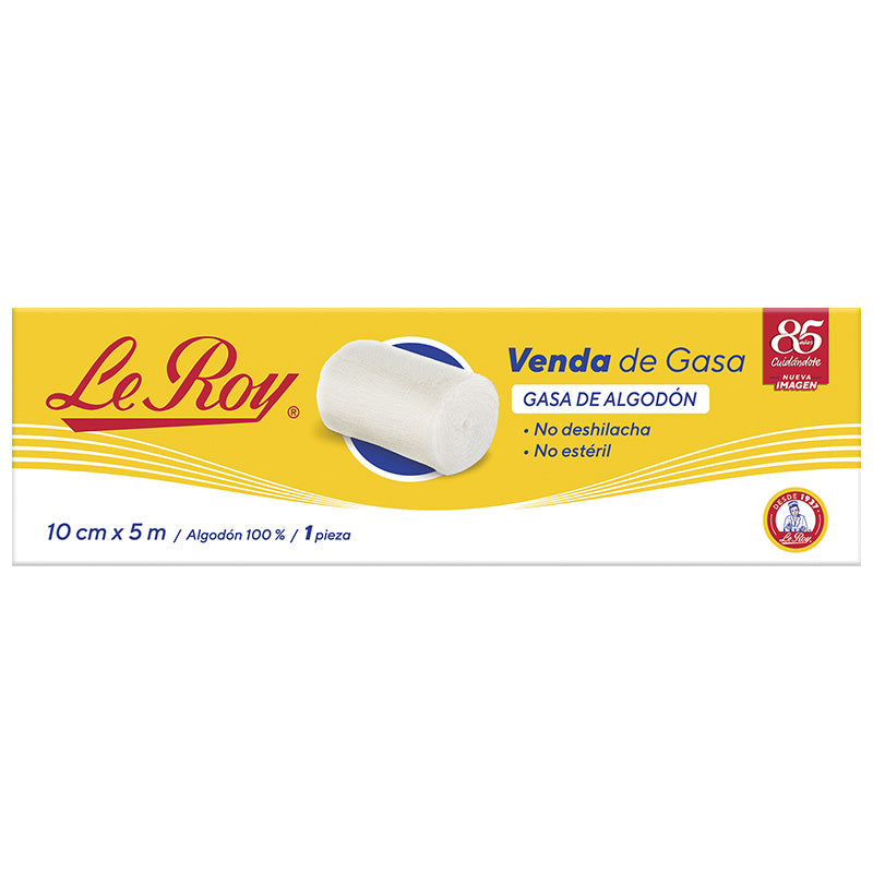 Le Roy Venda de Gasa 10 cm x 5 m