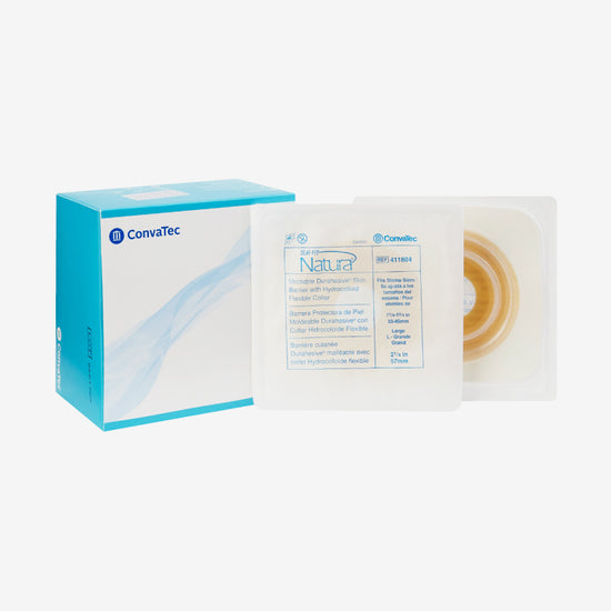 ConvaTec Barrera Plana Moldeable Sur-Fit Natura De 33 MM a 45 MM con Aro De 57 MM