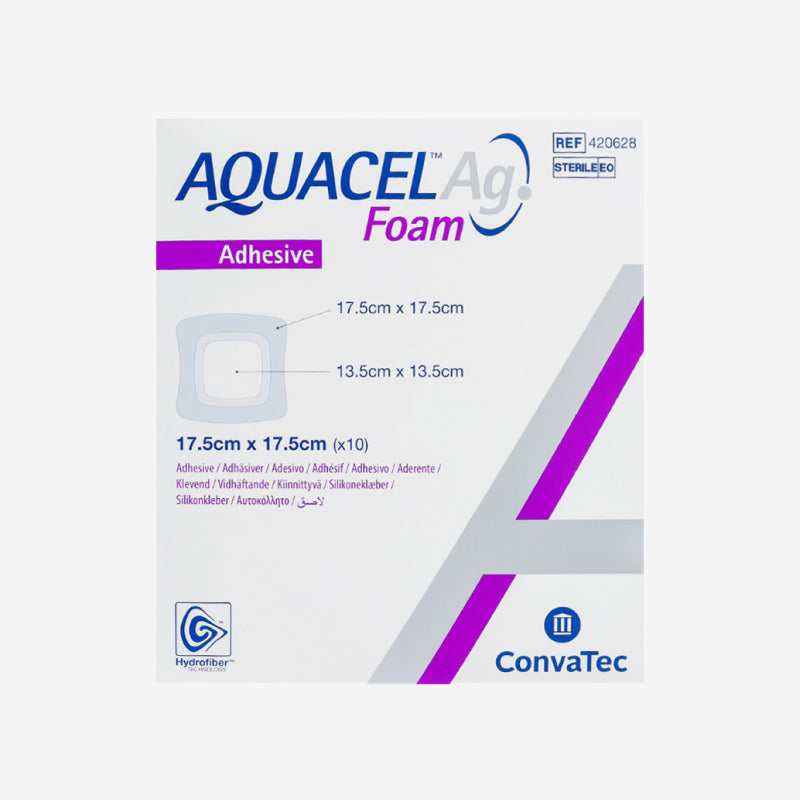 ConvaTec Apósito Aquacel Ag Foam De 17.5 CM X 17.5 CM