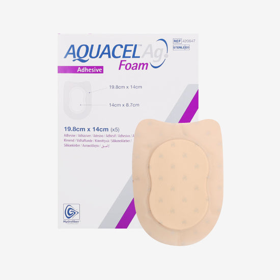 ConvaTec Apósito Talón Aquacel Ag Foam De 19.8 CM X 14 CM