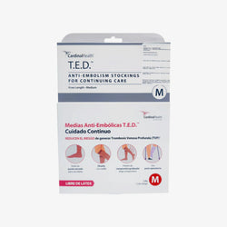 Cardinal Health Media Antitrombótica de Cuidado Continuo a la Rodilla T.E.D. Beige