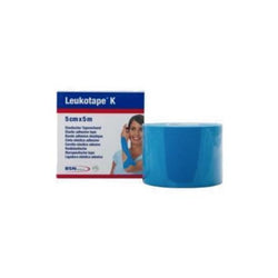 BSN Medical Cinta Adhesiva Elástica Leukotape K Color Azul Claro De 5 CM X 5 M