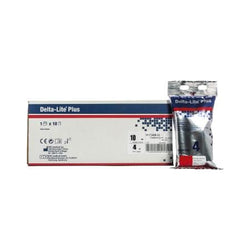 BSN Medical Venda Sintética De Fibra De Vidrio Delta Lite Plus Color Rojo De 7.5 CM X 3.65 M
