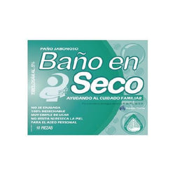 Baño En Seco Paño Triclosan 5% De 20 CM X 20 CM