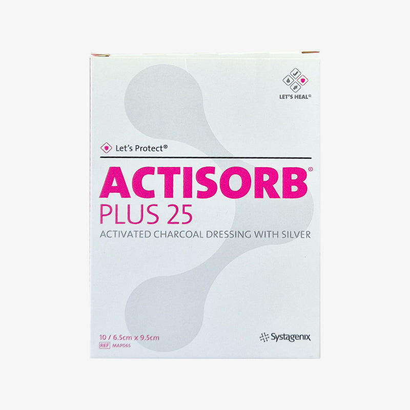 Solventum Apósito Antimicrobiano Actisorb+ 25 De 6.5 cm x 9.5 cm