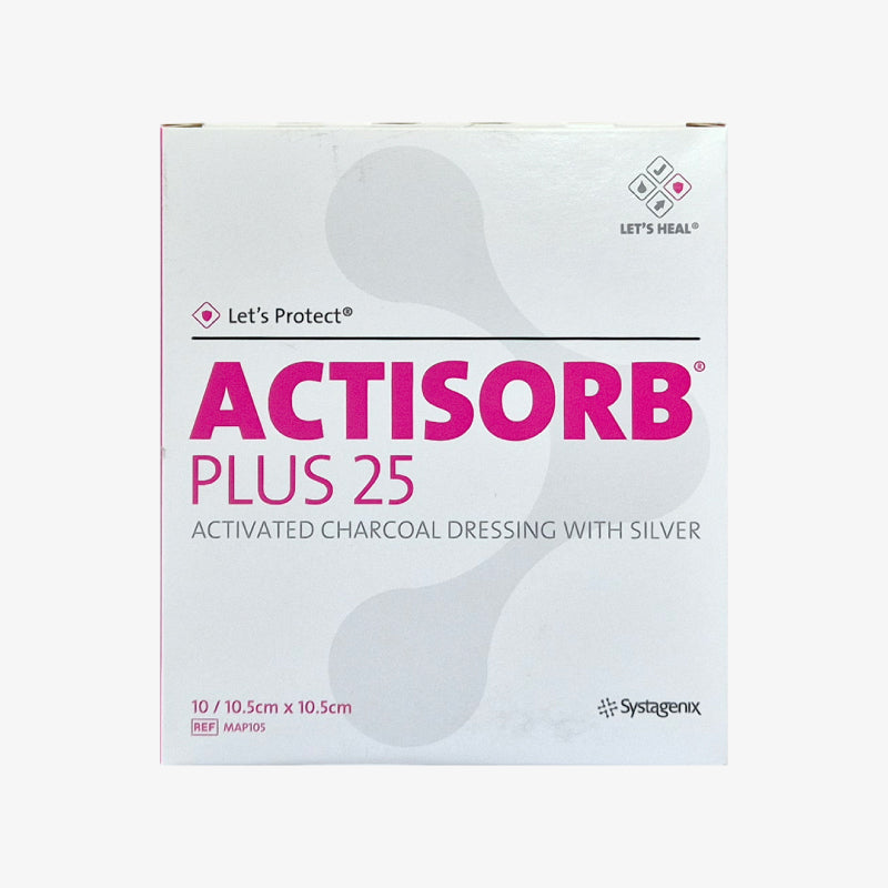 Solventum Apósito Antimicrobiano Actisorb+ 25 De 10.5 cm x 10.5 cm
