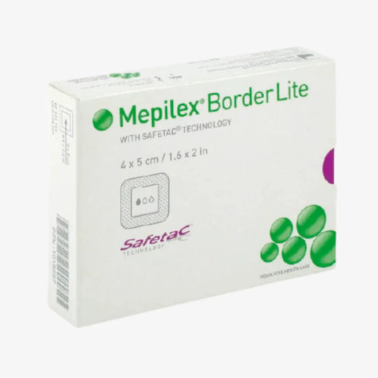 Mölnlycke Mepilex Border Lite Apósito de Espuma de Poliuretano con Bordes Adherentes de 4 CM X 5 CM