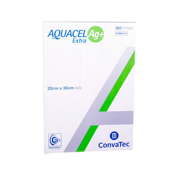 Aquacel Ag+ Extra  Apósito de Hidrofibra de 20 X 30 CM