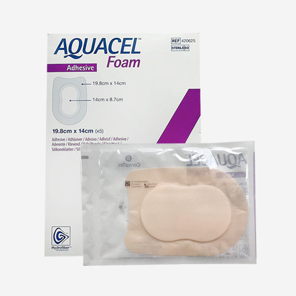Aquacel Foam ConvaTec Apósito de Espuma Adhesivo de Talón de 19.8 X 14 CM