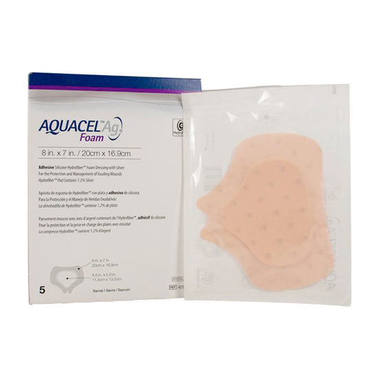 Aquacel Ag Foam  Apósito de Espuma Adhesivo para Sacro de 20 X 16.9 CM