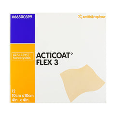 Smith & Nephew Acticoat Flex 3 con Plata Flexible de 10 CM X 10 CM