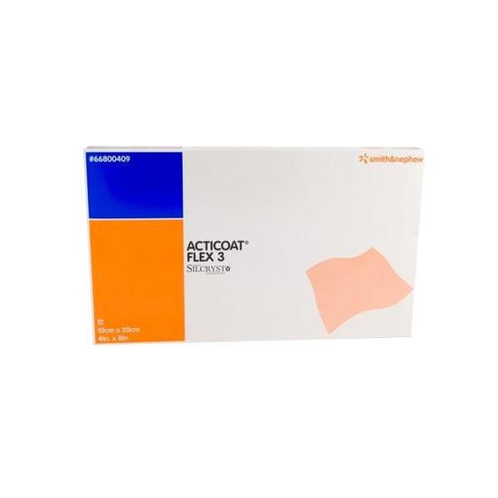 Smith & Nephew Acticoat Flex 3 Apósito Antimicrobiano con Plata Flexible de 10 CM X 20 CM