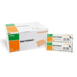 Smith & Nephew Gasa Parafinada con Clorhexidina Bactigras De 5 CM X 5 CM