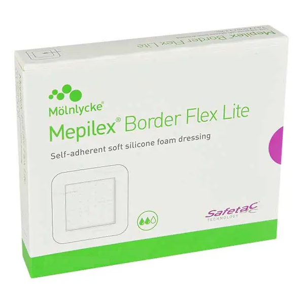 Mölnlycke Apósito Mepilex Border Flex Lite de 7.5 cm x 7.5 cm